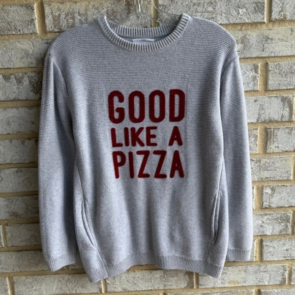 Zara Other - Zara The Knit Wear Good Like Pizza Knit Long Sleeve Sweater Boy's Size 11-12.